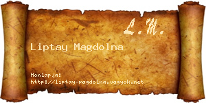 Liptay Magdolna névjegykártya