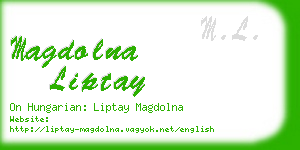 magdolna liptay business card